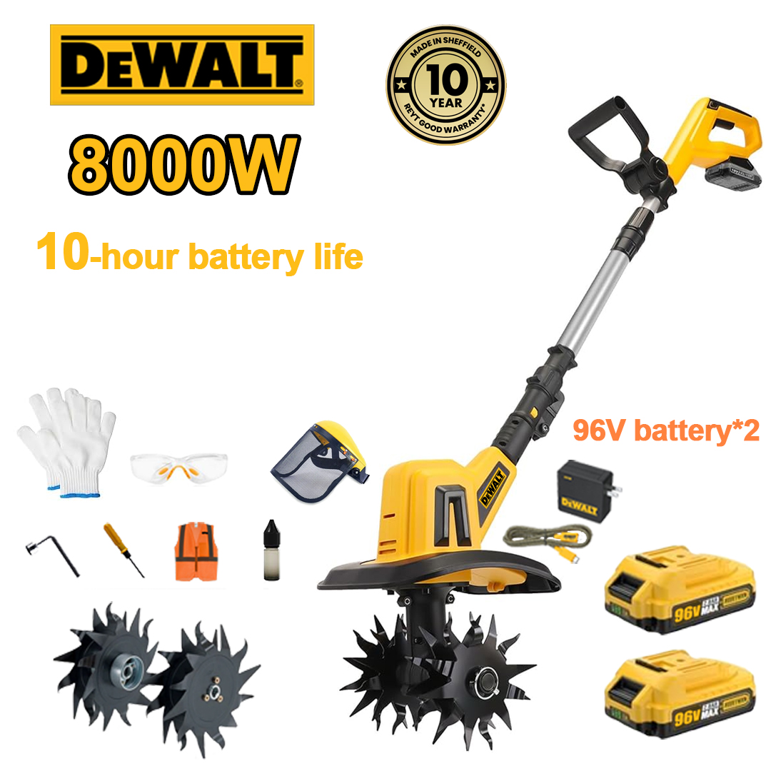 (10 ur življenjske dobe baterije) 8000 W plug + 96 V litijeva baterija * 2 + hitri polnilec * 1 + rezila pluga * 4 + razni dodatki